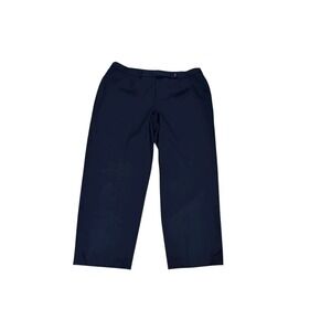 Vtg Talbots Woman‎ Stretch Navy Trousers Pants Plus Size 22W Made in USA 42x31